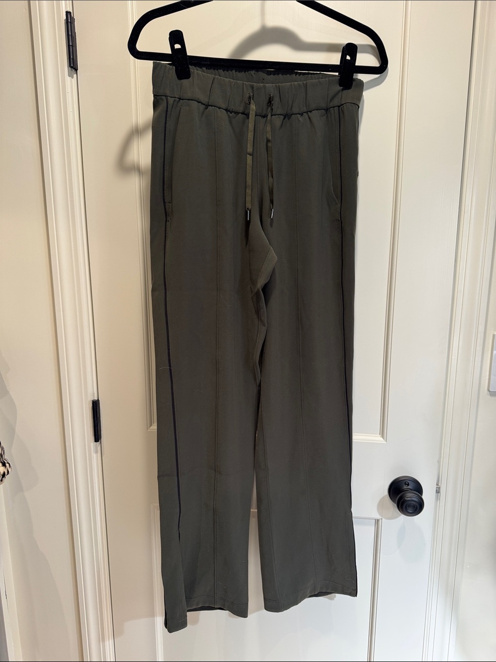 lululemon athletica Olive Green Drawstring On the Right Track Pant 31" jogger